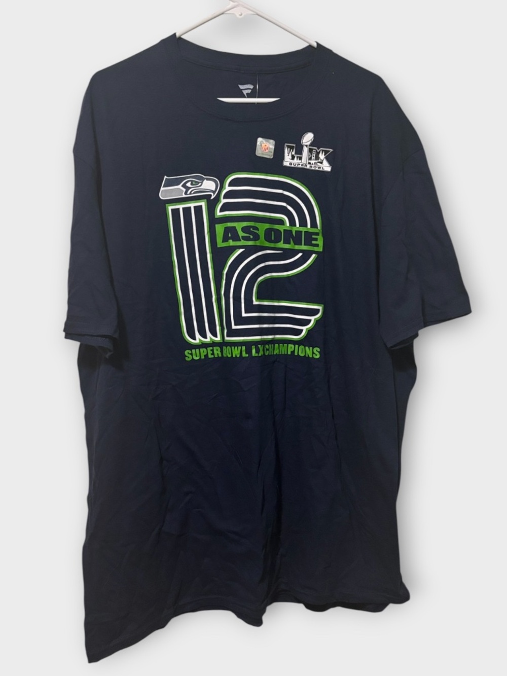 NWT Seattle Seahawks Fanatics Super Bowl LX Champions 12 As One Shirt Size XXL